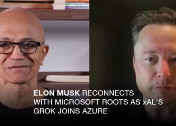 Elon Musk reflects on his Microsoft internship while announcing xAI's Grok integration with Microsoft Azure alongside Satya Nadella at Build 2025.