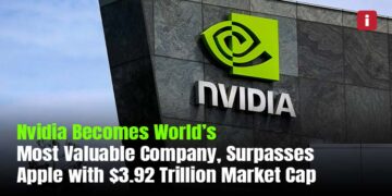 Nvidia Becomes World’s Most Valuable Company, Surpasses Apple with $3.92 Trillion Market Cap